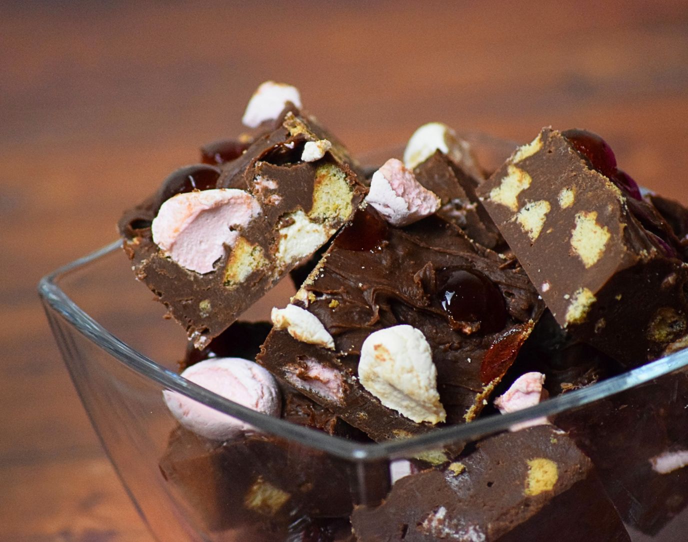 Easy Slow Cooker Rocky Road Fudge