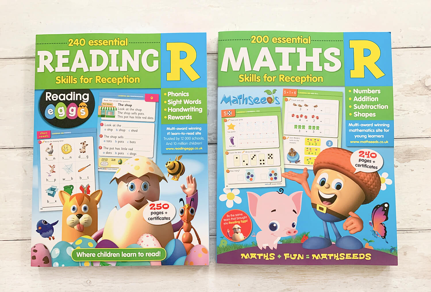 Reading Eggs Maths and Reading books for reception years children
