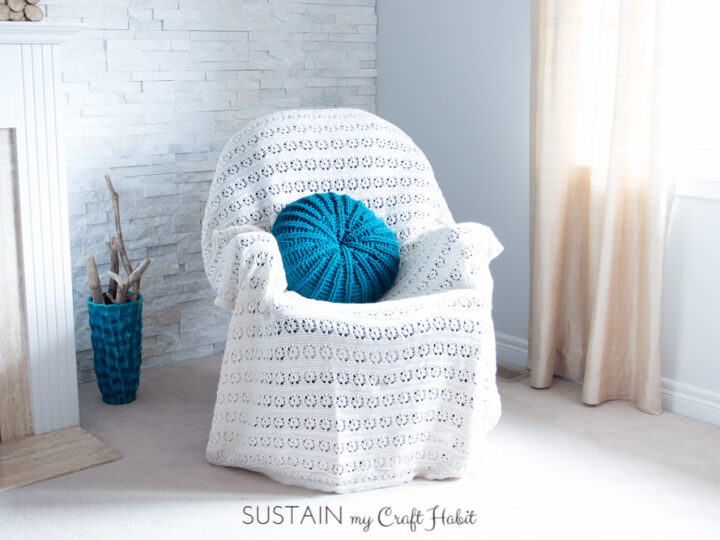 Image for Gorgeous Free Round Crochet Pillow Pattern