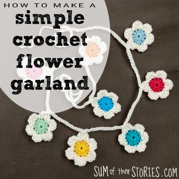 Image for How to make a simple flower crochet garland