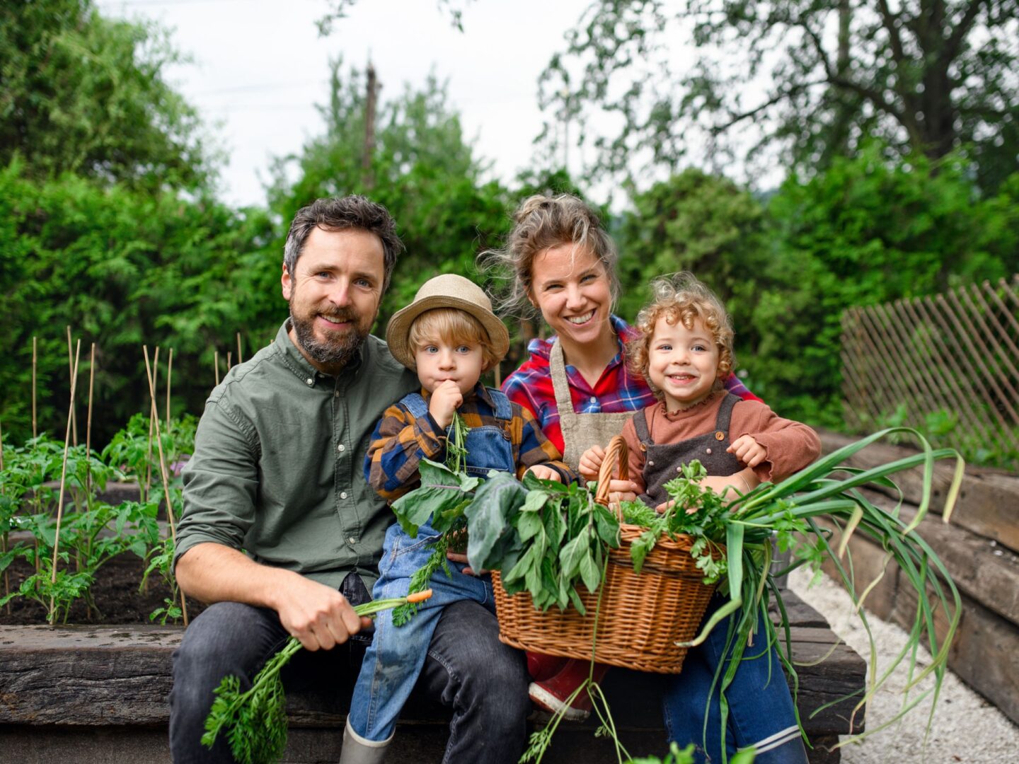 Family gardening