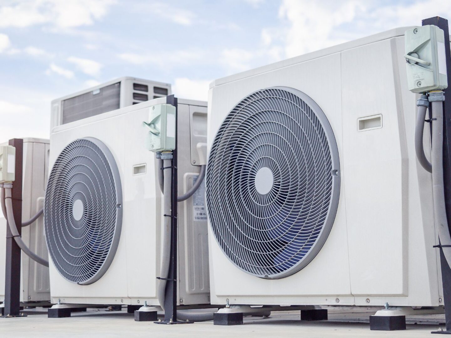 Air conditioning unit on roof