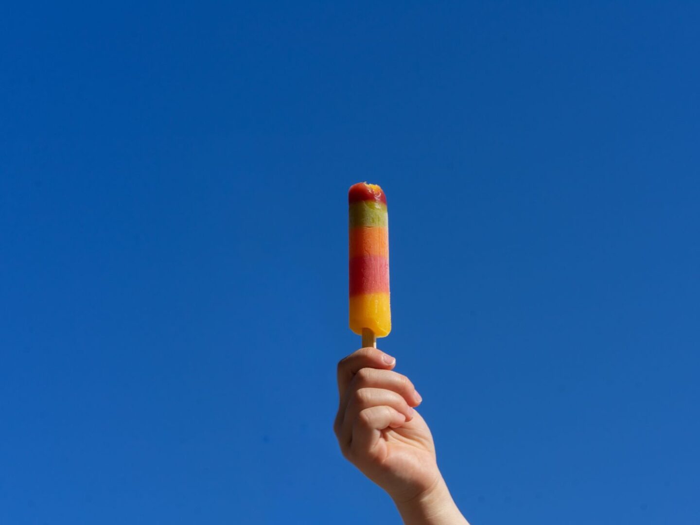 Fruit pastel ice lolly