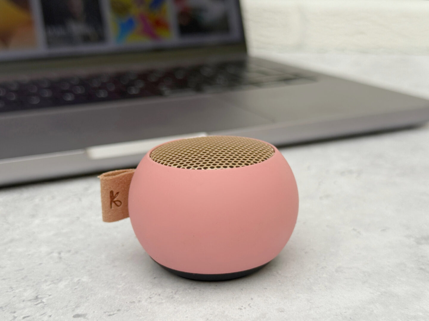 Pink bluetooth speaker