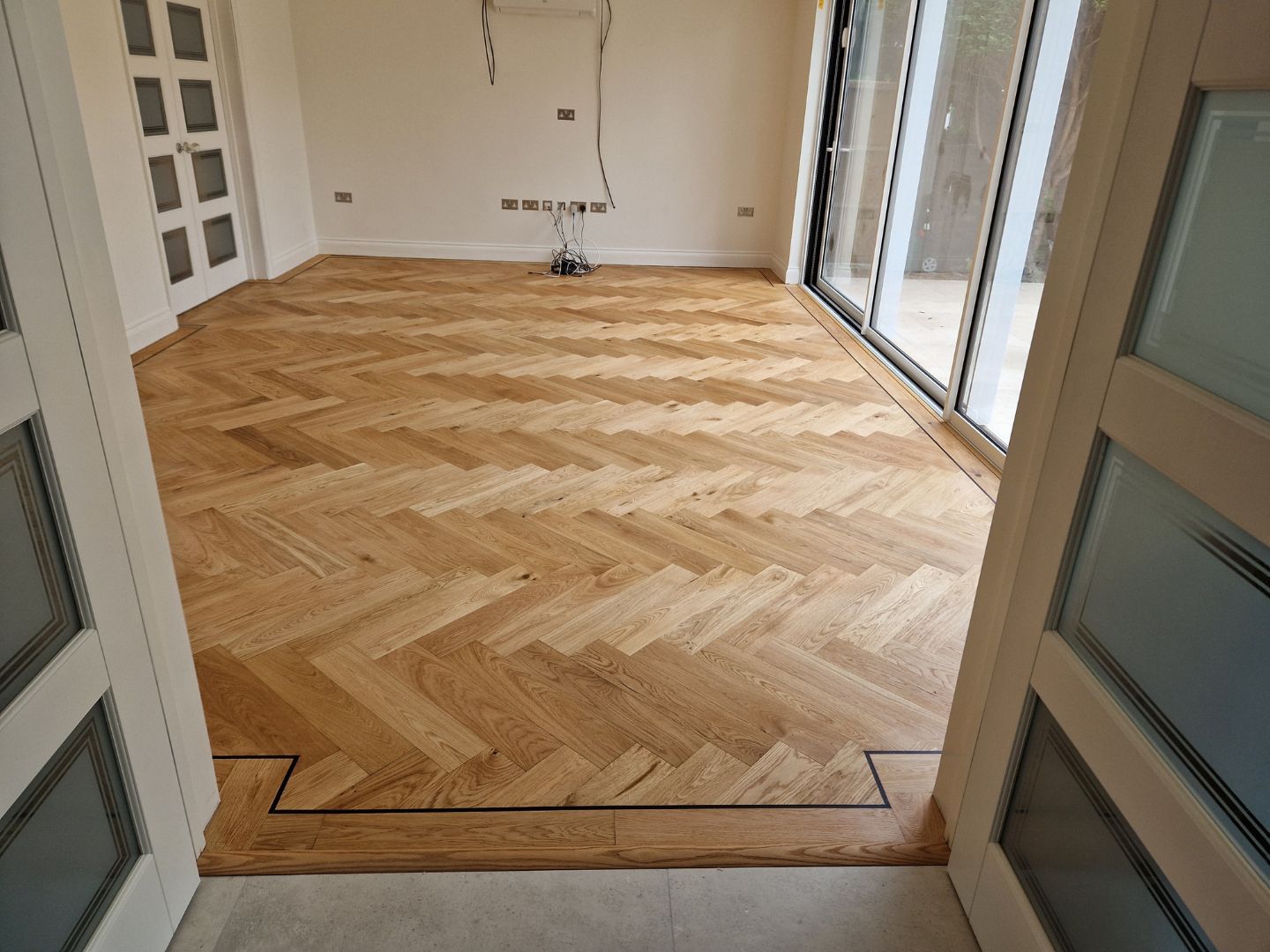 Herringbone flooring