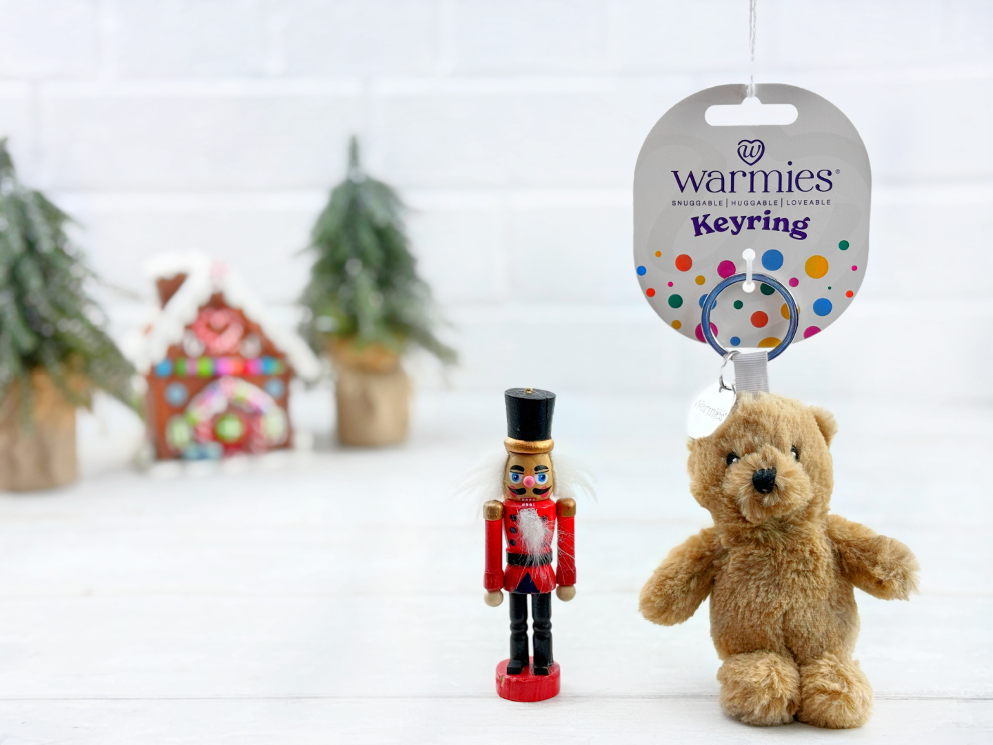Warmies bear keyring