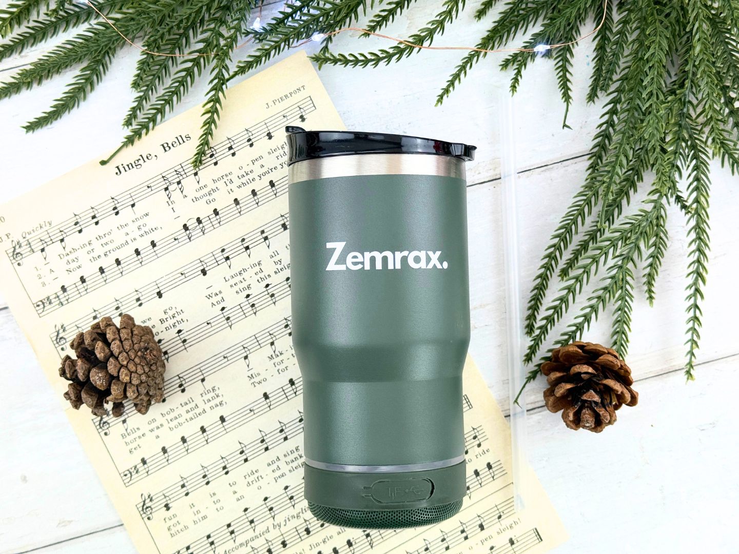 Zemrax Bluetooth speaker tumbler