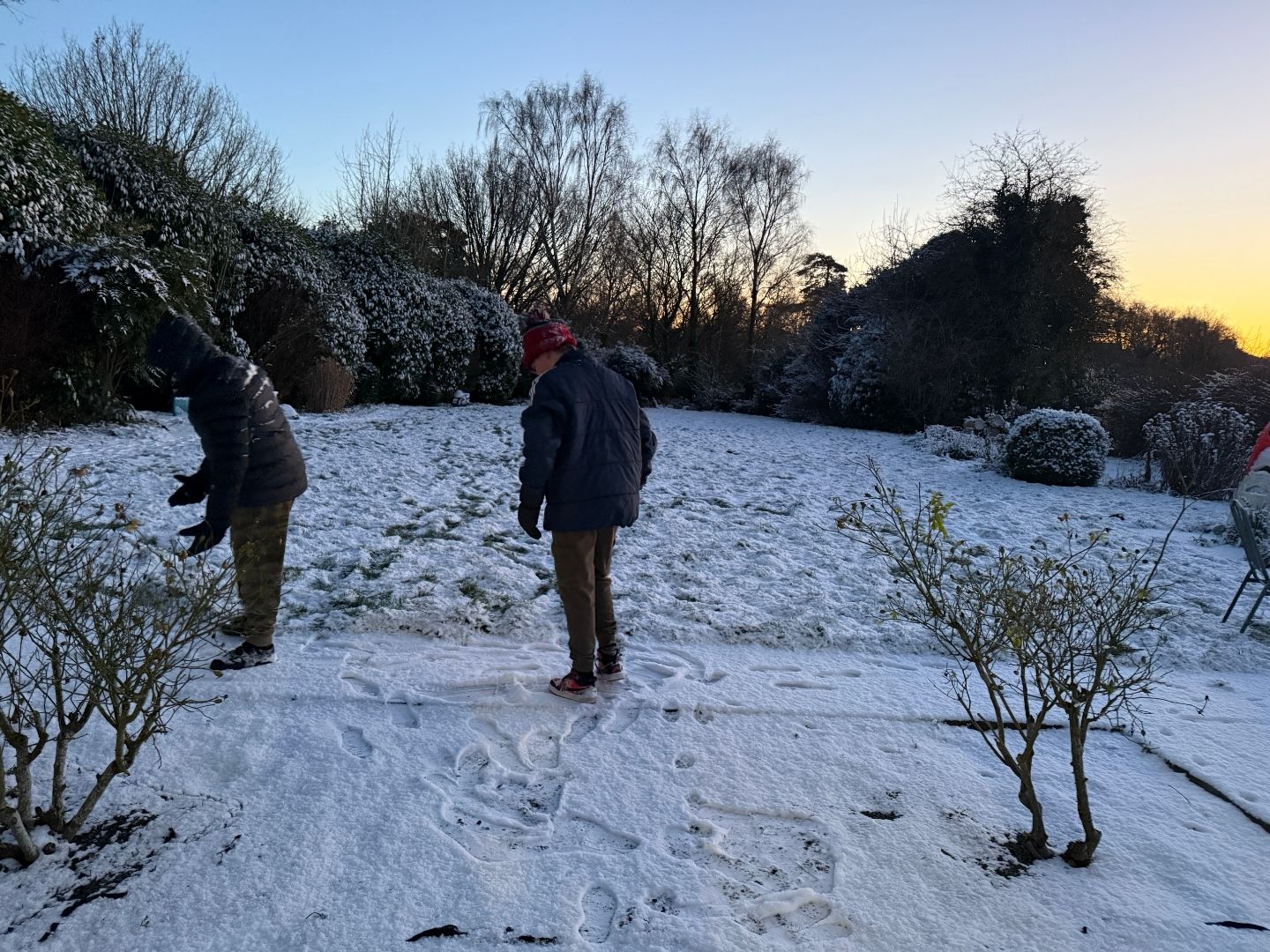 A little snow