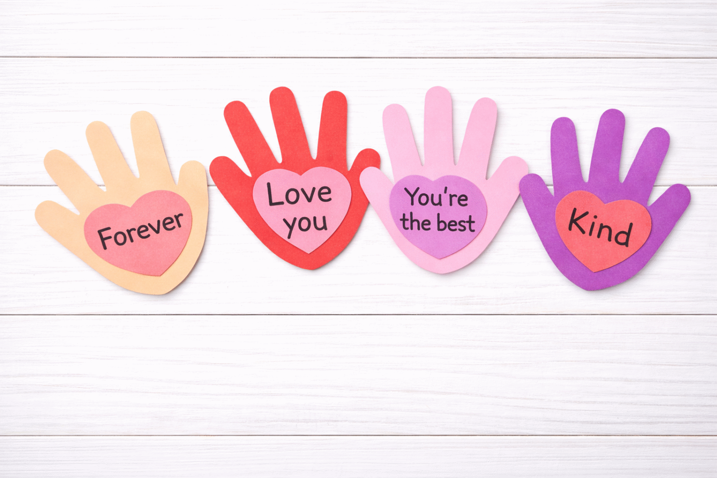 Handprint craft cutout hands