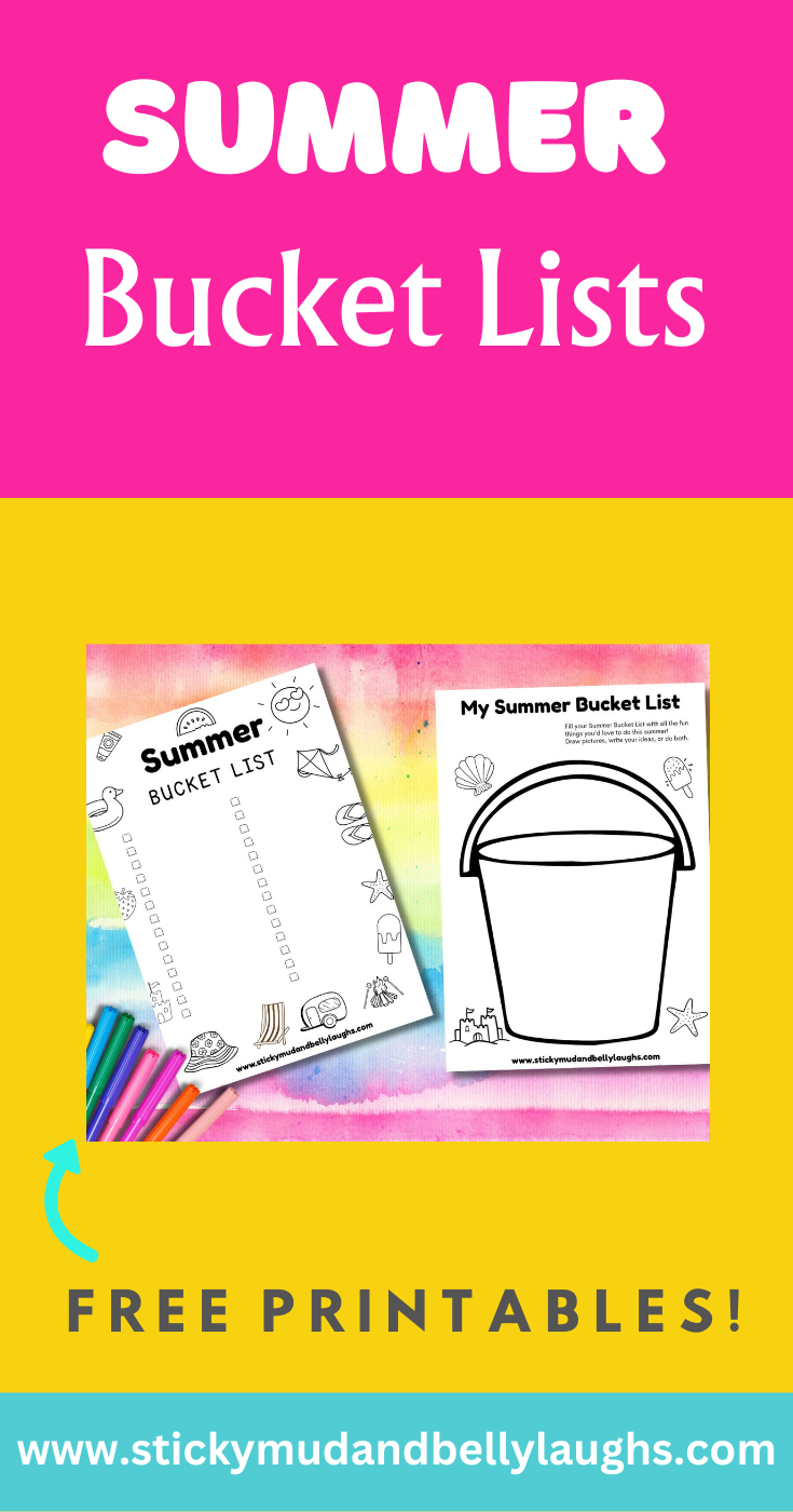 Summer bucket list printables