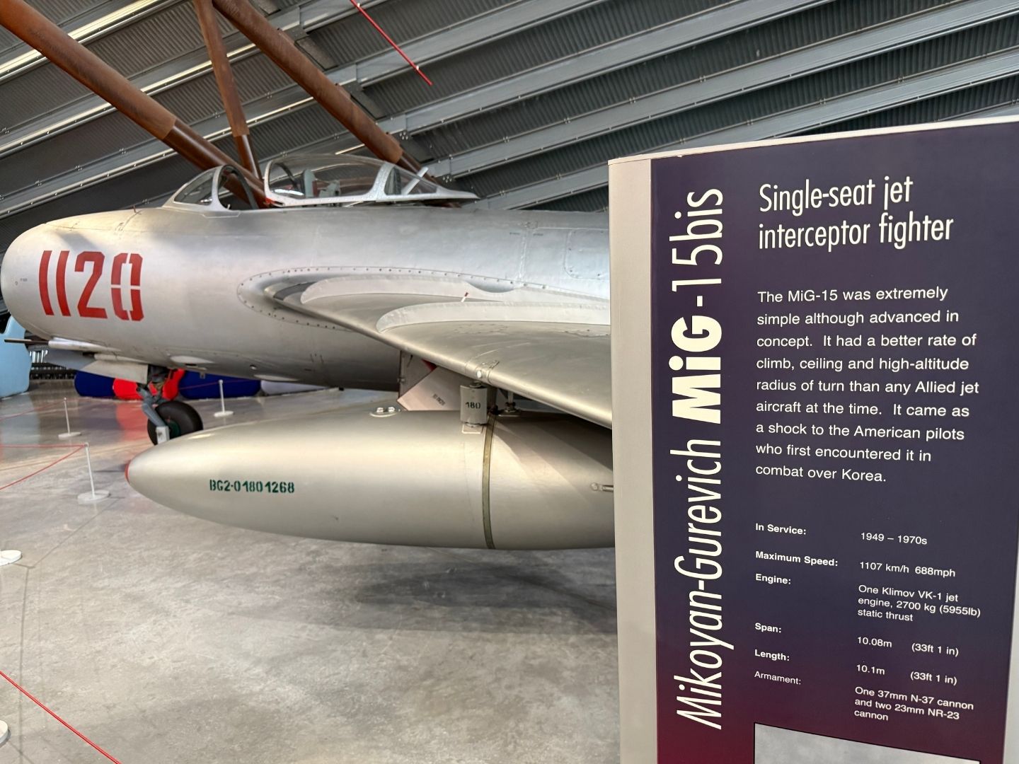 Mikoyan Gurevich MiG 15 bis