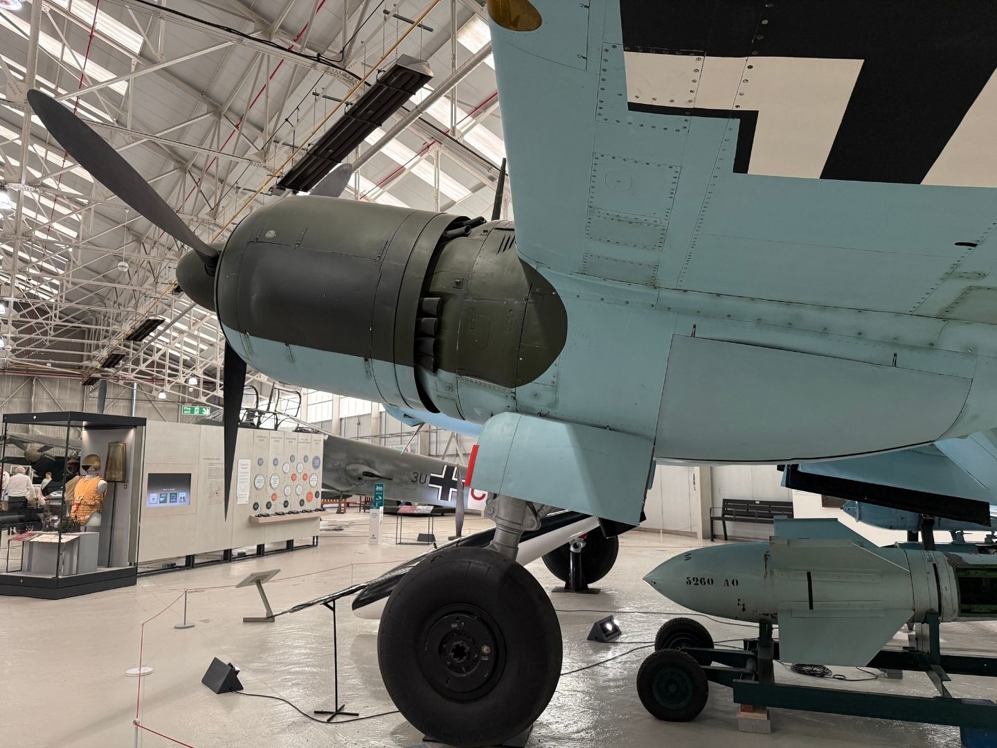 RAF blue and black plane
