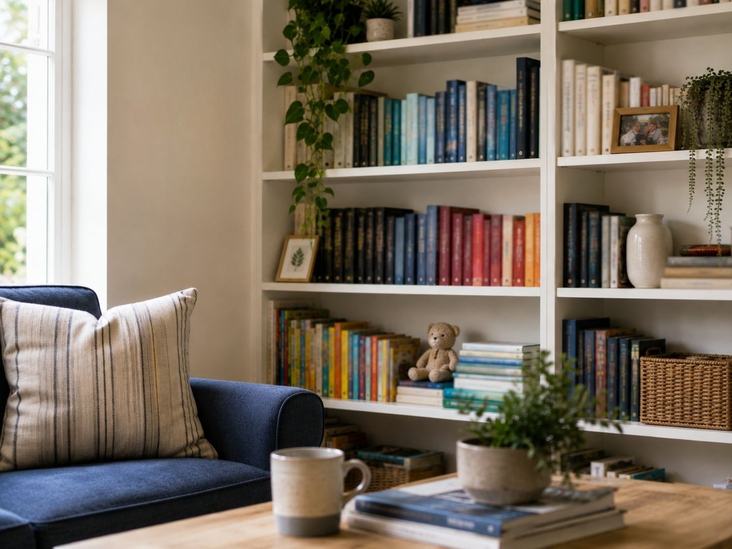 Make Your Bookshelves Look Curated, Not Cluttered